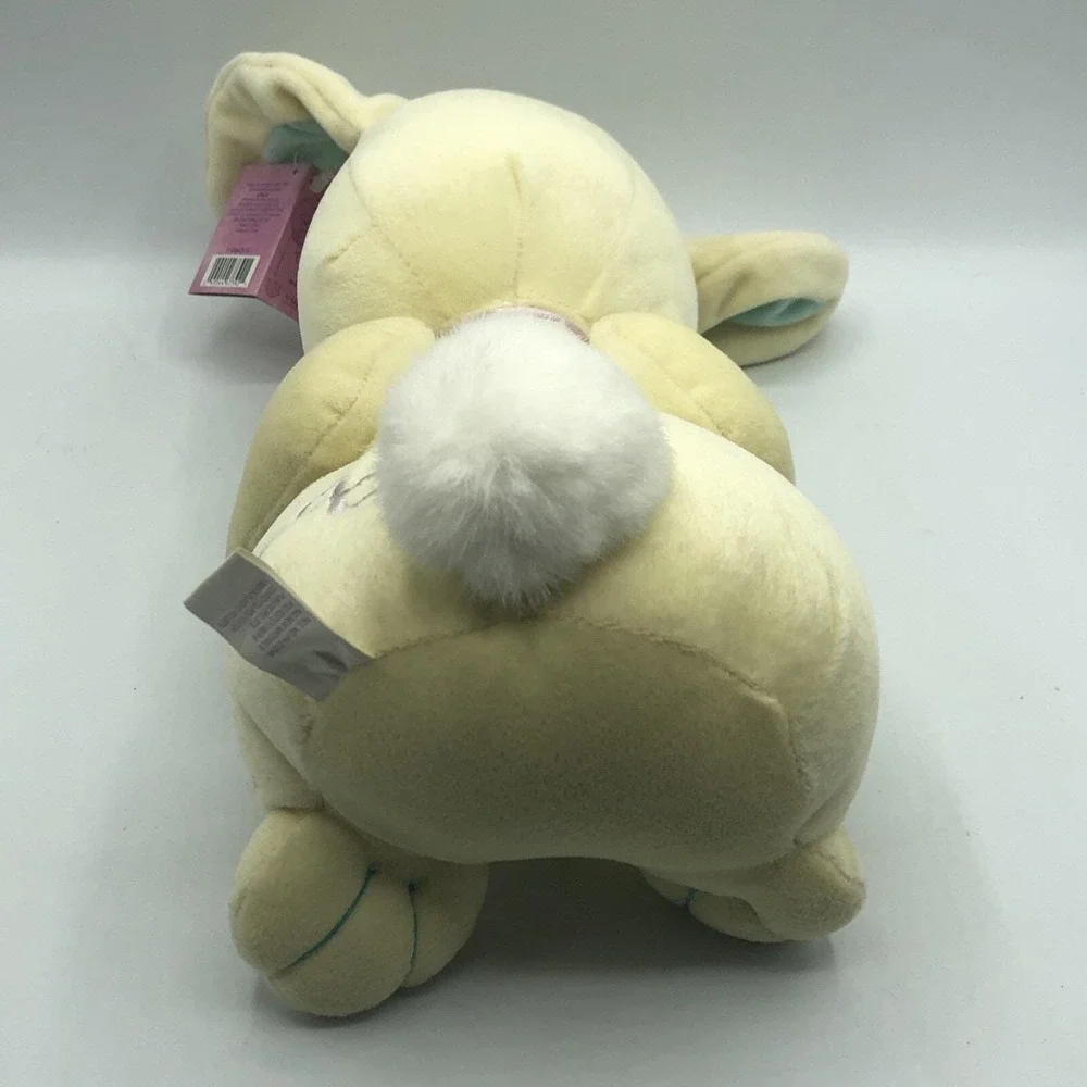 Vintage Enesco Tender Tails‎ Precious Moments Yellow Bunny Rabbit Easter Plush
